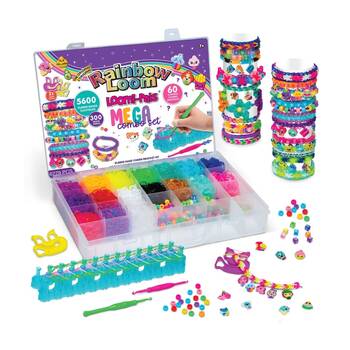 Rainbow Loom Loomi-Pals Mega Combo Case Bracelet Kit Craft Set Kids 6284pc