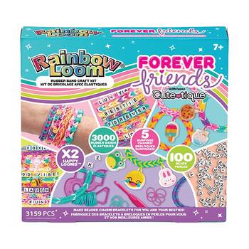 Rainbow Loom Forever Friends Bracelet DIY Craft Kit Set 7Y+ Kids Fun 3159pc