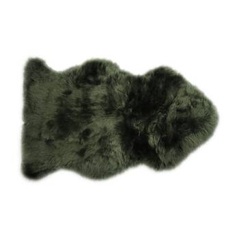 Huxford Grove The Gulgong Durable Sheepskin Rug Woodland Green 105x60cm