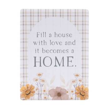 6PK Splosh Rustic Meadow Home Ceramic Kitchen Magnet Beige 6x8cm
