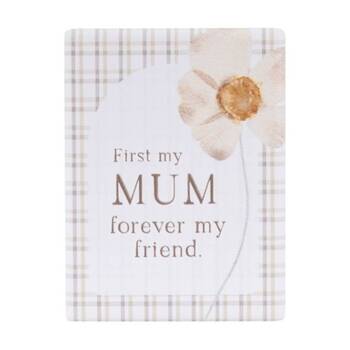 3PK Splosh Rustic Meadow Mum Ceramic Kitchen Magnet Beige 6x8cm