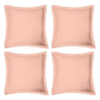 4x Odyssey Living Breathe Cotton European Pillowcase 65cm x Light Clay
