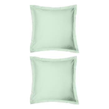 2x Odyssey Living Breathe Cotton European Pillowcase 65cm x Sage