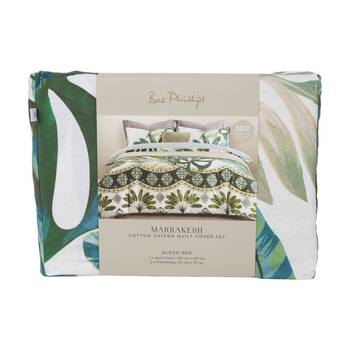 3pc Bas Phillips Quilt Cover & Pillowcases Bedding Set Marrakesh