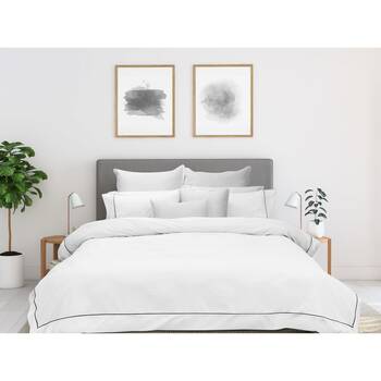 Bas Phillips New York Duvet/Quilt Cover Set Cotton Home Bedding White
