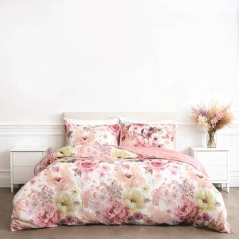 Odyssey Living Sabine Duvet/Quilt Cover Set Cotton Home Bedding Multicoloured