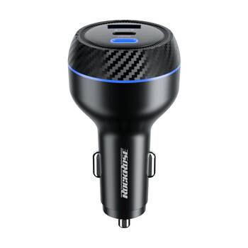 Rockrose RRCC18 Explorer GT Max 3-Port Mobile Quick Charge Car Charger 130W