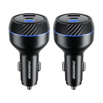 2PK Rockrose RRCC18 Explorer GT Max 3-Port Mobile Quick Charge Car Charger 130W