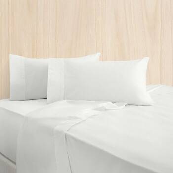 Bas Phillips Bamboo Cotton 400TC Home Bedding Sheet Set w/Pillowcase White