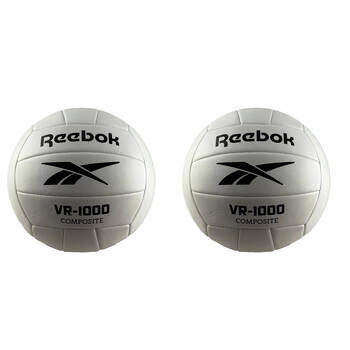 2PK Reebok Beach Volleyball Ultra Soft Feel Composite Sports Ball VR1000 White