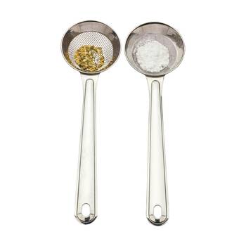 2pc R.S.V.P. Mini Sifters Fine And Coarse Mesh Kitchen Utensil Set 13x18cm