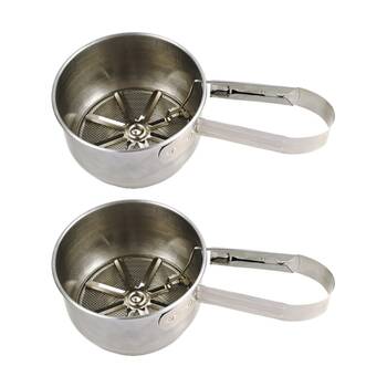 2PK R.S.V.P. Vintage Sifter Stainless Steel Ergonomic Handle 1 Cup Capacity