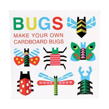 10pc Rex London Cardboard Make Your Own Bugs Craft Kit Sheets Kids 3y+