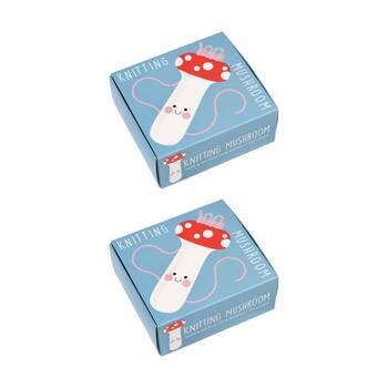 2PK Rex London Knitting Mushroom Kit Introduction To French-Knitting Yarn Craft