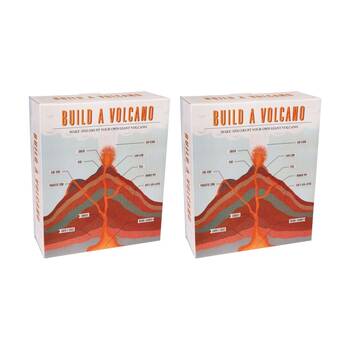 2PK Rex London Build A Volcano Kit Educational Toy Science Activity With Goggles