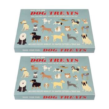 2PK Rex London Make Your Doggy Treat Recipe Booklet Activity Kit With Cutters