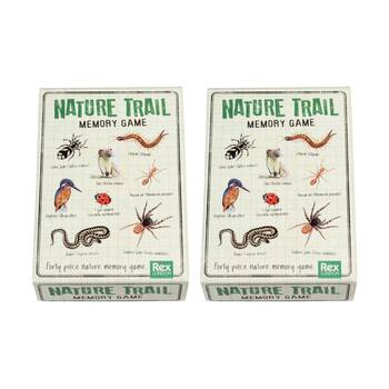 2x 40pc Rex London Nature Trail Memory Card Education Kids Game Activity 3y+
