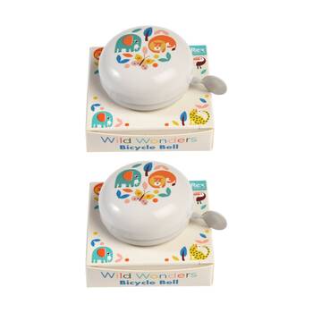 2PK Rex London Kids Bicycle Bell Scooter Bike Accessory Wild Wonders