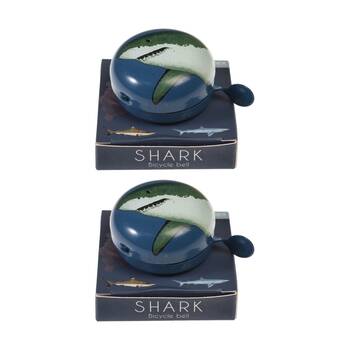 2PK Rex London Kids Bicycle Bell Scooter Bike Accessory Easy Fit Sharks