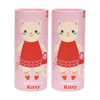 2PK Rex London Sew Your Own Cat Felt Craft Kit Kids Creative Sewing Activity 3y+