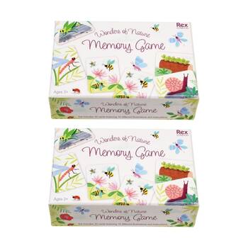 2x 30pc Rex London Memory Card Game Wonders Of Nature Kids Set 3y+