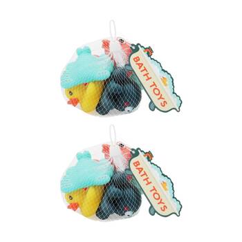2x 6pc Rex London Bath Toys Aquatic Baby-Safe Activity Toy Set 3m+