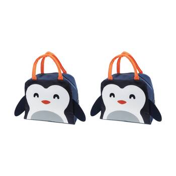 2PK Rex London Children's Insulated Lunch Bag Lunch-Box Accessory Penguin