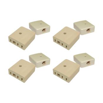 4PK Modular Rj12 Socket To 610 Phone Adaptor Tel5117 RJ12 Adapter
