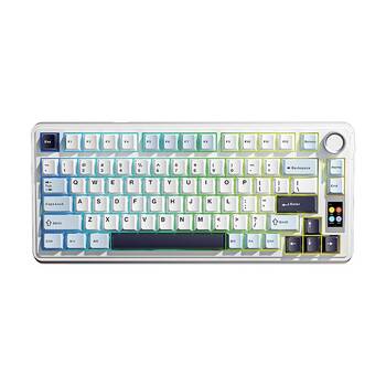 AULA S75 PRO Wireless Tri-Mode Gasket RGB Mechanical Keyboard Glacier Blue