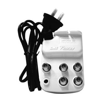 Kingray 4Way F Splitter Amplifier Tv Signal Booster TV 4 Way 44-860MHz