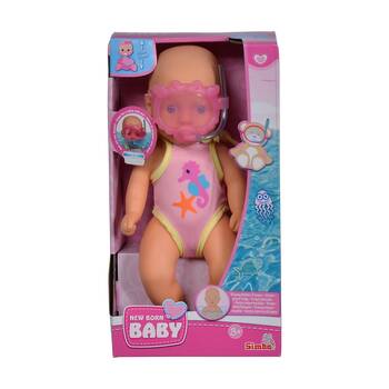 Simba New Born Baby Bathdoll Floating Water Play Doll Kids 3y+