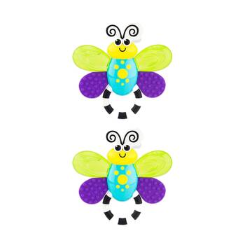 2PK Sassy Baby Flutterby Teether Water Filled Cooling Wings 3 Months+ 21cm