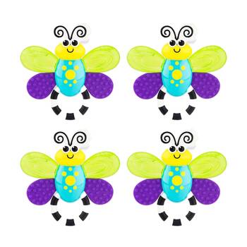 4PK Sassy Baby Flutterby Teether Water Filled Cooling Wings 3 Months+ 21cm