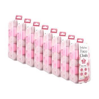 8x 5pc Swisscare Microfibre Antibacterial Reusable Face Cloth 28x18cm