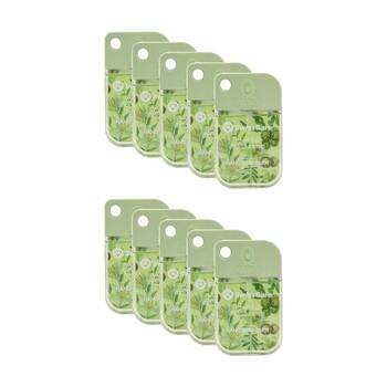 10PK SwissCare Liquid Hand Sanitiser Spray W/ Silicone Case 45mL Assorted
