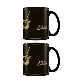 2PK Gaming The Legend Of Zelda Map Heat Change Mug Ceramic Coffee Drinking Black