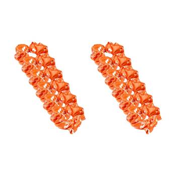 12PK Lifesopeche Womens Hair Tie Accessory Scrunchie Orange One Size