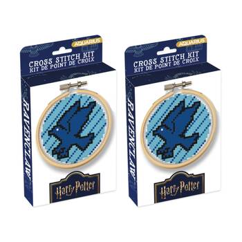 2x Gamago Harry Potter Ravenclaw Craft Cross Stitch Embroidery Kit Blue