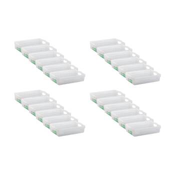 24PK Braz Home Organisation Storage Vienna Basket 2L 26x15x6cm White