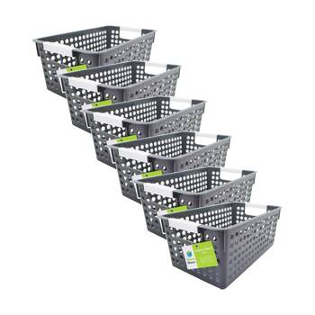 6PK Braz Home Organisation Storage Tokyo Basket 29x16.5x12cm 4.5L Assorted