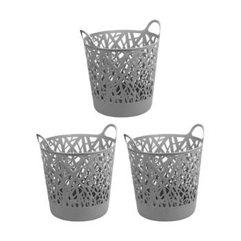 3PK Braz Home Organisation Storage Naples Basket 40x37x37cm 25L Assorted