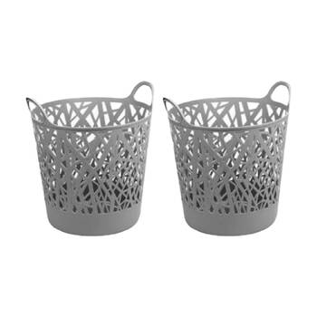 2PK Braz Home Organisation Storage Naples Basket 46x46x55cm 55L Assorted