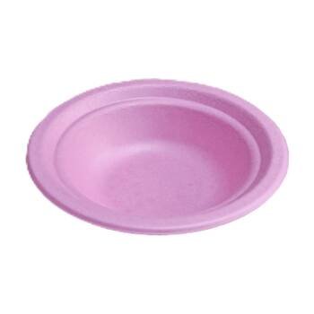 24x 25pc Partyware Earth-Friendly Durable Bowl Set Pastel Pink 180mm Sugar Cane