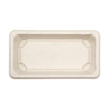 48x 10pc Partyware Earth-Friendly Durable Tray Set 165x115mm Sugar Cane