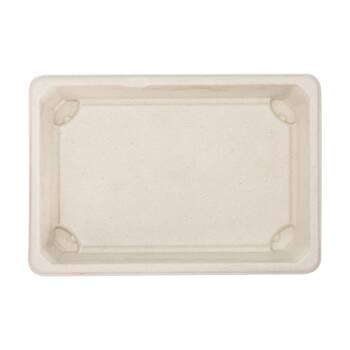 48x 10pc Partyware Earth-Friendly Durable Tray Set 185x128mm Sugar Cane