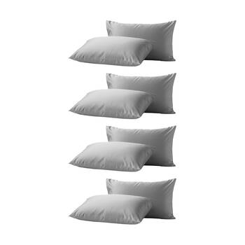 4x 2pc Renee Taylor 400TC Egyptian Cotton Standard Pillowcase Pair Antarctica