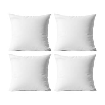 4PK Renee Taylor 400TC Egyptian Cotton European Pillowcase White 65x65cm