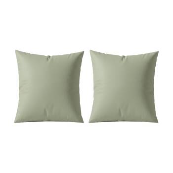 2PK Renee Taylor 400TC Egyptian Cotton European Pillowcase Green 65x65cm