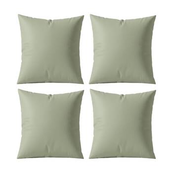 4PK Renee Taylor 400TC Egyptian Cotton European Pillowcase Green 65x65cm