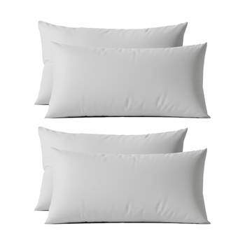 2x 2pc Renee Taylor 400TC Egyptian Cotton King Pillowcases Light Grey 50x90cm
